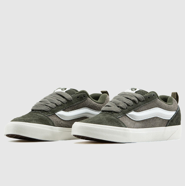 Vans Knu Skool Shoes Grey Green White VN0009QCIVG1