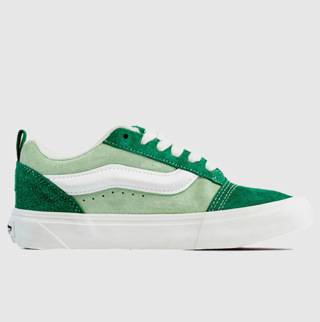Vans Knu Skool Shoes Green White VN009QCGRN