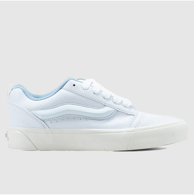 Vans Knu Skool Shoes Leather Blue White VN0009QCDSB1