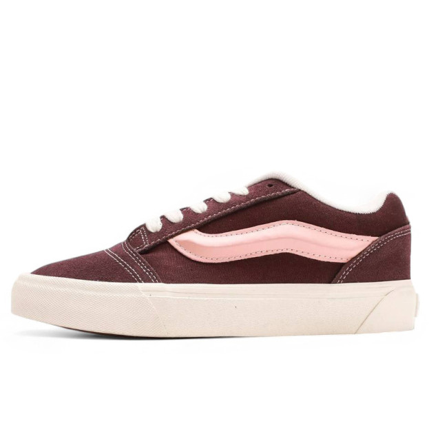 Vans Knu Skool Burgundy Pink White