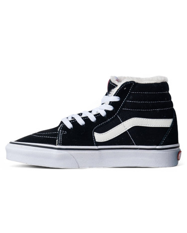Vans Old Skool High Black White С МЕХОМ