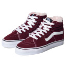 Vans Old Skool High Bordo White С МЕХОМ