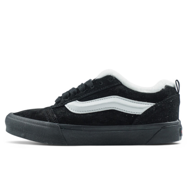 Vans Knu Skool Shoes Winter Black White С МЕХОМ